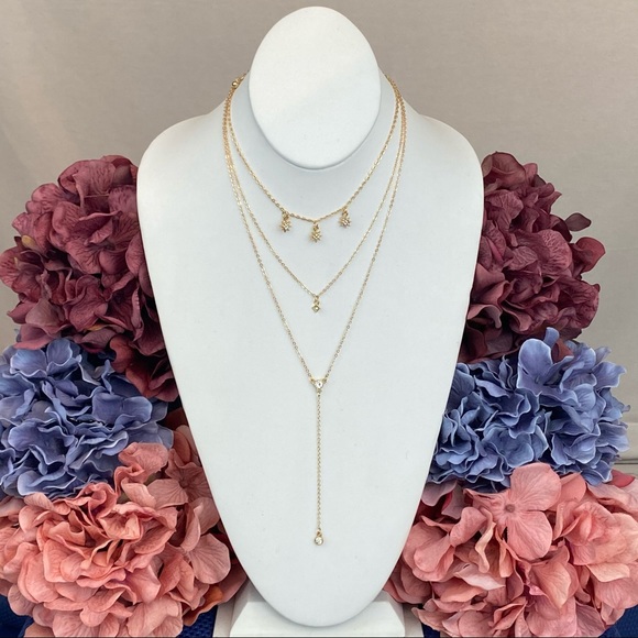 Boho Multilayer Star, Sun, Crystal Necklace - Picture 5 of 16